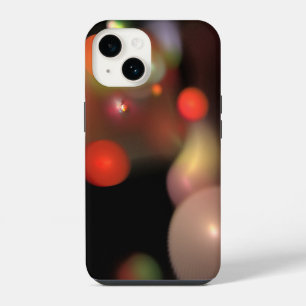 ORANGE GREY QUANTUM BUBBLES Abstract iPhone 14 Case