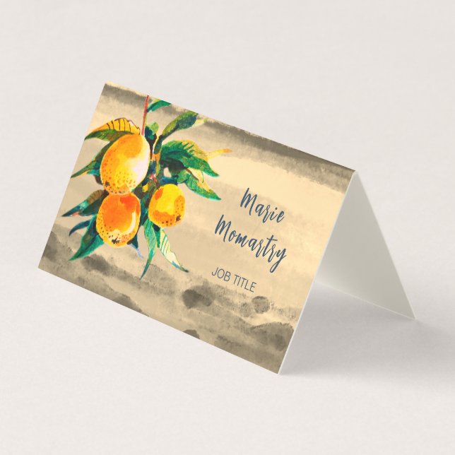 Orange grove business card (Front)