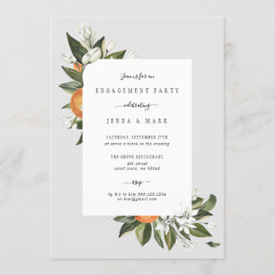 Orange Grove Engagement Party Invitation