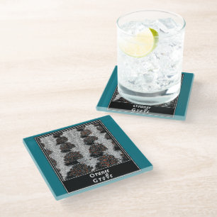 Orange Grove Glass Coaster
