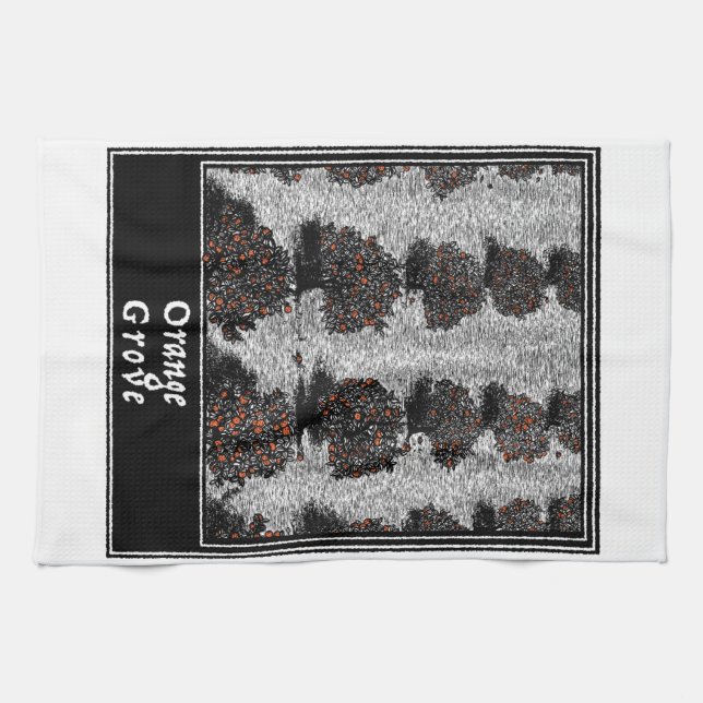 Orange Grove Kitchen Towel (Horizontal)