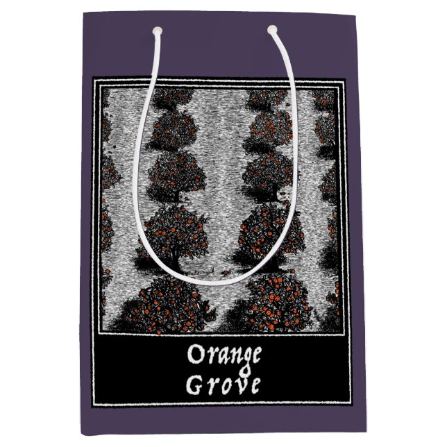 Orange Grove Medium Gift Bag (Front)