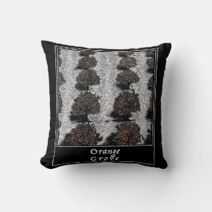 Orange Grove Throw Pillow