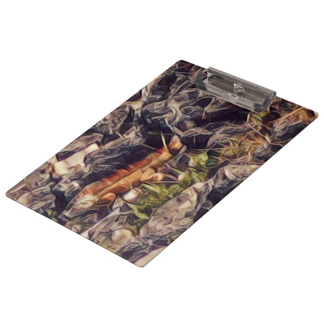 Orange Guana Art Clipboard (Angled)