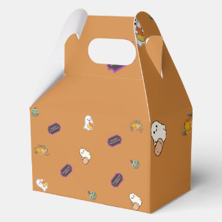 Orange Halloween Goodie Box | Ghost Candy Party Fa