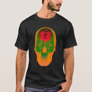 Orange Halloween Skull T-Shirt
