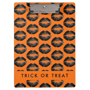 Orange Halloween Trick or Treat Clipboard