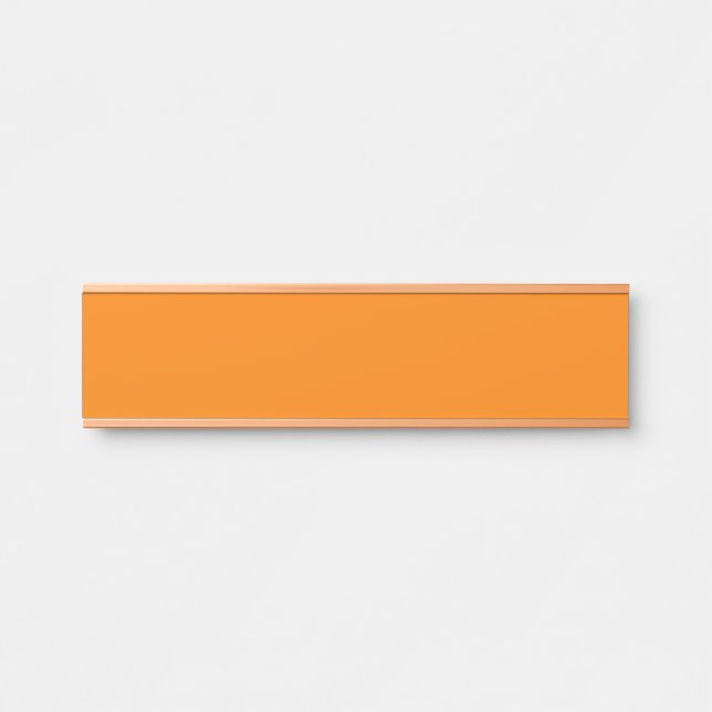Orange Hanging Name Sign (Front)