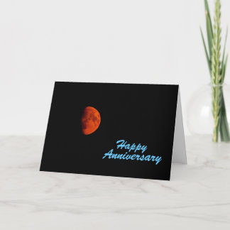 Orange Harvest Moon, Anniversary Card