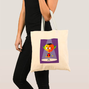 Orange Head Character Tote Bag