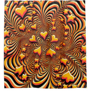 Orange Heart Design