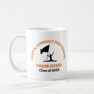 Orange High School Color Guard Personalized Coffee Mug