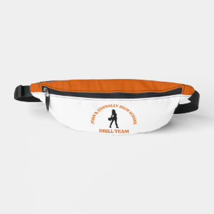 Orange High School Drill Team Dancer Personalized Fanny Pack