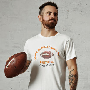 Orange High School Football Team Custom T-Shirt