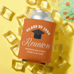 Orange High School Reunion Personalized Party Can Cooler