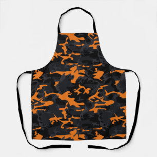 Orange Highlights Camo Apron