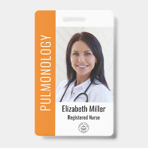 Orange Hospital Medical Employee Photo ID Badge