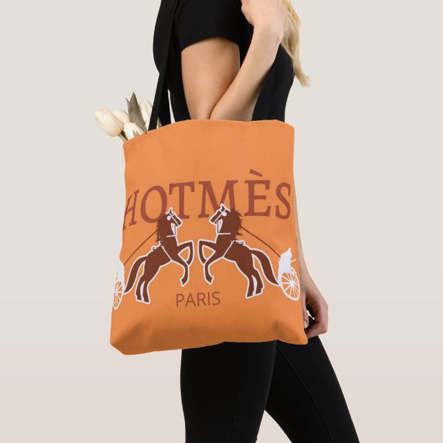 Orange Hot Mess Designer Sac fourre-tout  (De près)
