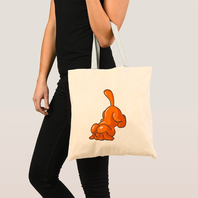 Orange Hound Dog Tote Bag (Creator Uploaded)