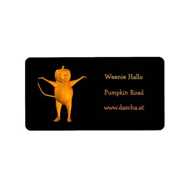 Orange House Mouse Label (Front)