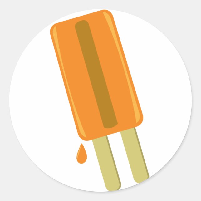 ORANGE ICE POP sticker (Front)
