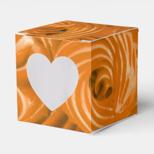 Orange icing swirls favor box