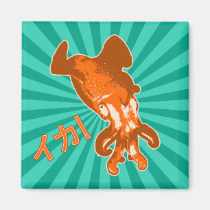 Orange Ika Magnet