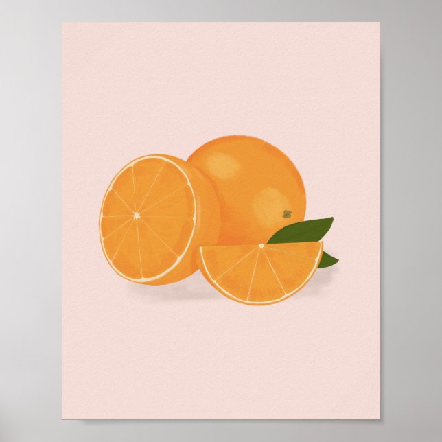 Orange illustration poster (Front)