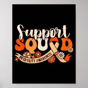 Orange Infertility Awareness Support Team Partner Poster