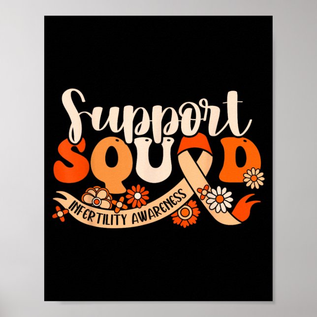 Orange Infertility Awareness Support Team Partner Poster (Front)