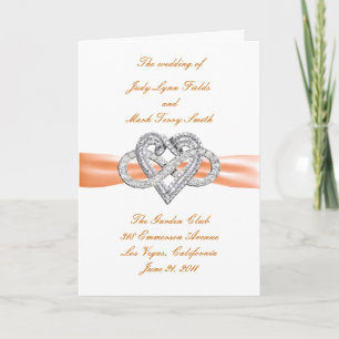 Orange Infinity Heart Program Card