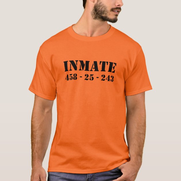 Orange prison shop t shirt