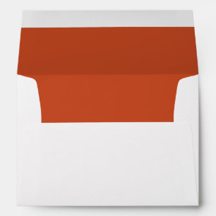 Orange Invitation Envelope w/ Return Address