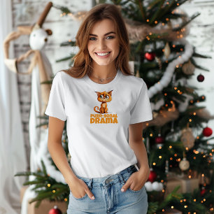 Orange ironic Cat Lovers Christmas wishes T-Shirt