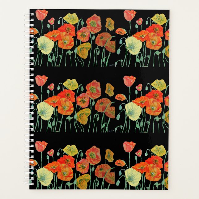 Orange Islande Poppies de pavot Fleurs florales (Devant)