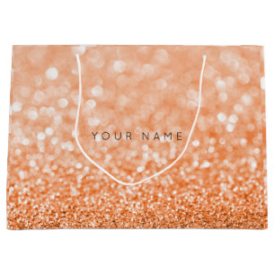 Orange Italy Candy Sun Glitter Favour Gift Bag