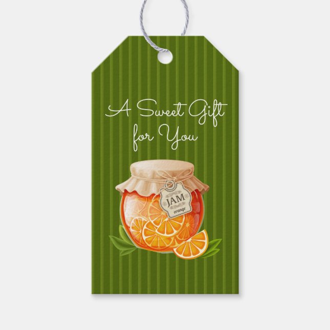 Orange Jam Gift Tag (Front)