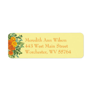 Orange & Jaune clair Peony & Rose Floral Mariage