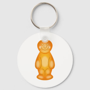 Orange Jelly Baby Keychain