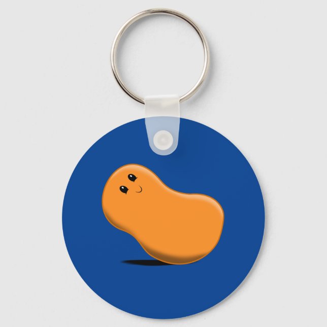 Orange Jellybean Keychain (Front)