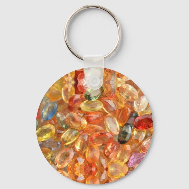 Orange Jewel Key Chain (Front)