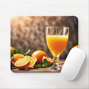 Orange Juice  and Oranges Mouse Pad