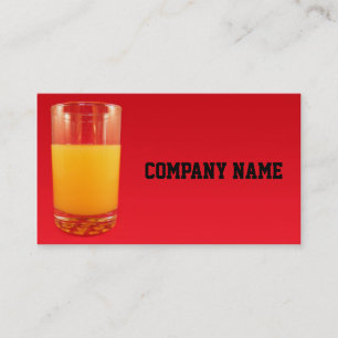 Orange Juice Business Card
