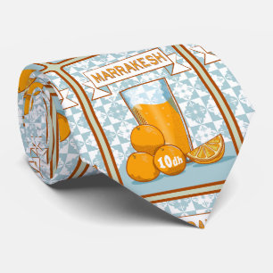 Orange Juice Marrakesh Morocco Tie