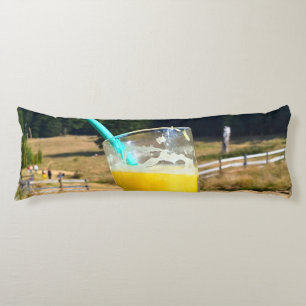 Orange Juice Outdoors – Nature Forest Photography Body Pillow