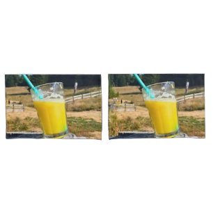 Orange Juice Outdoors – Nature Forest Photography Pillowcase