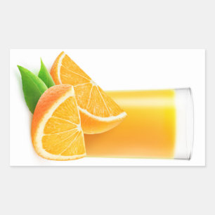 Orange juice sticker