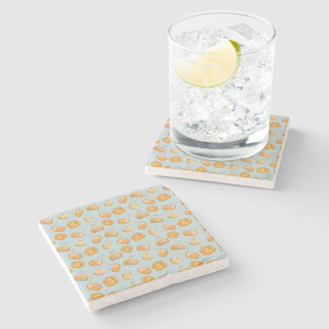 Orange Juice Stone Coaster (Side)