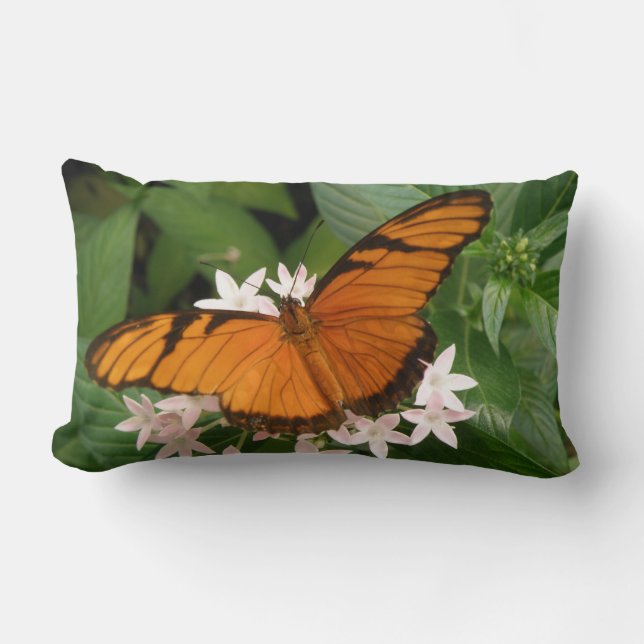 Orange Julia Butterfly Pillow (Front)