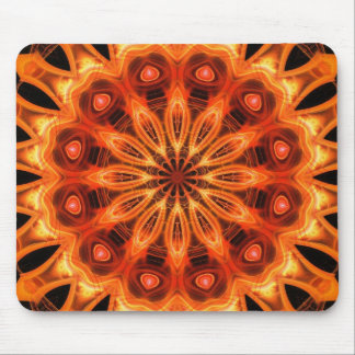 Orange Kaleidoscope 05 Mouse Pad